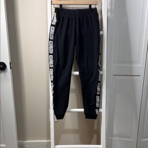 Moschino Black Sweatpants with Side Logo
